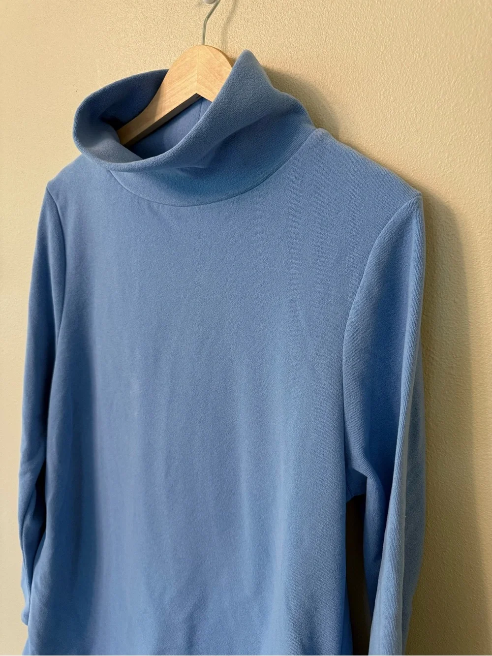 Dudley Stephens Cobble Hill Turtleneck Fleece Tunic Blue XL